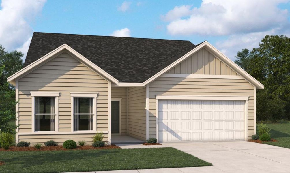 Front exterior of a new home in , Ravenel, SC, highlighting curb appeal (Image 1). Front exterior of a new home in , Ravenel, SC, highlighting curb appeal (Image 1).