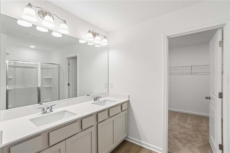Furnished interior view inside a new home in The Pointe at Heron Bay, Locust Grove (Image 12).