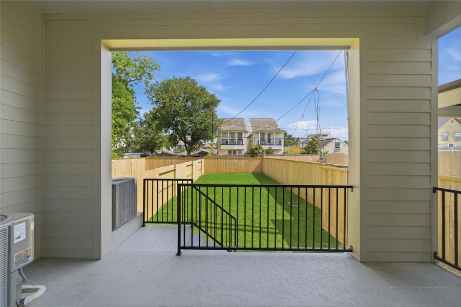 Exterior details and patio area of a home in , Houston (Image 4).