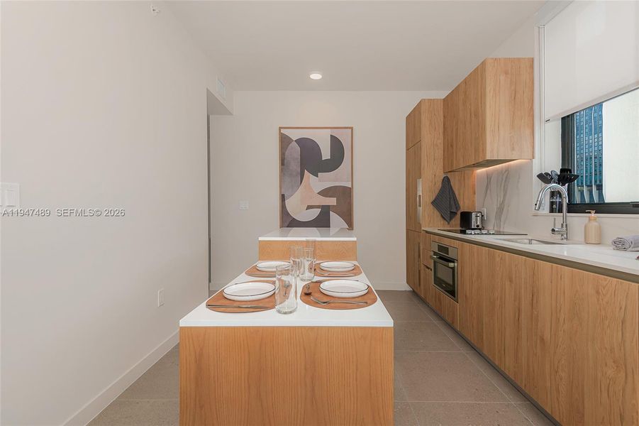 Furnished interior view inside a new home in , Miami (Image 8).