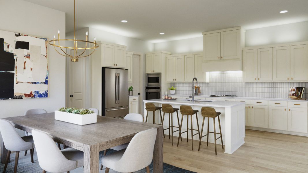 Representative furnished interior of a home built from the Laurent by Normandy Homes in Hazelwood 40' Series, Frisco (Image 16).