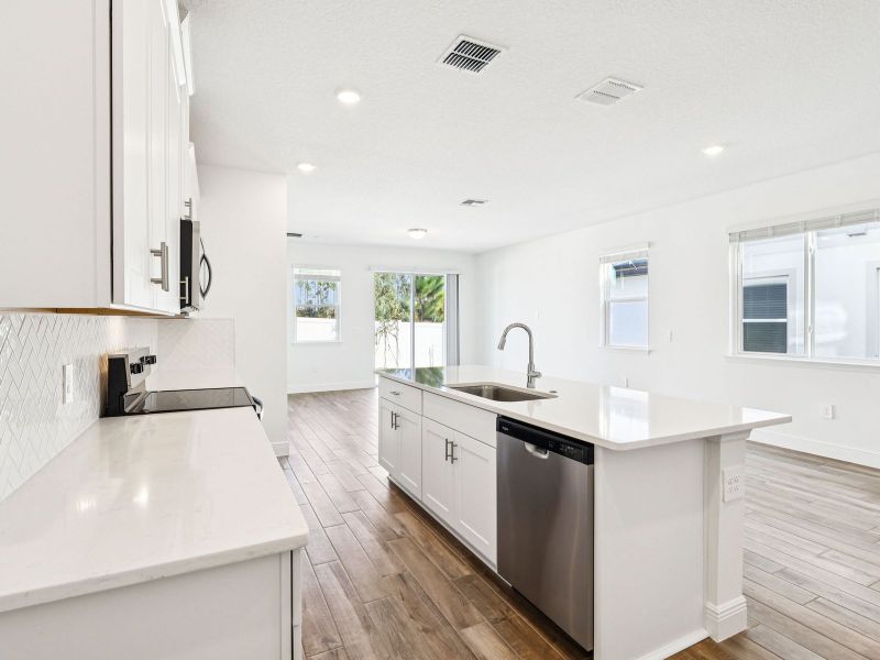 Furnished interior view inside a new home in Cyrene at Minneola - Villas, Minneola (Image 5). Furnished interior view inside a new home in Cyrene at Minneola - Villas, Minneola (Image 5).