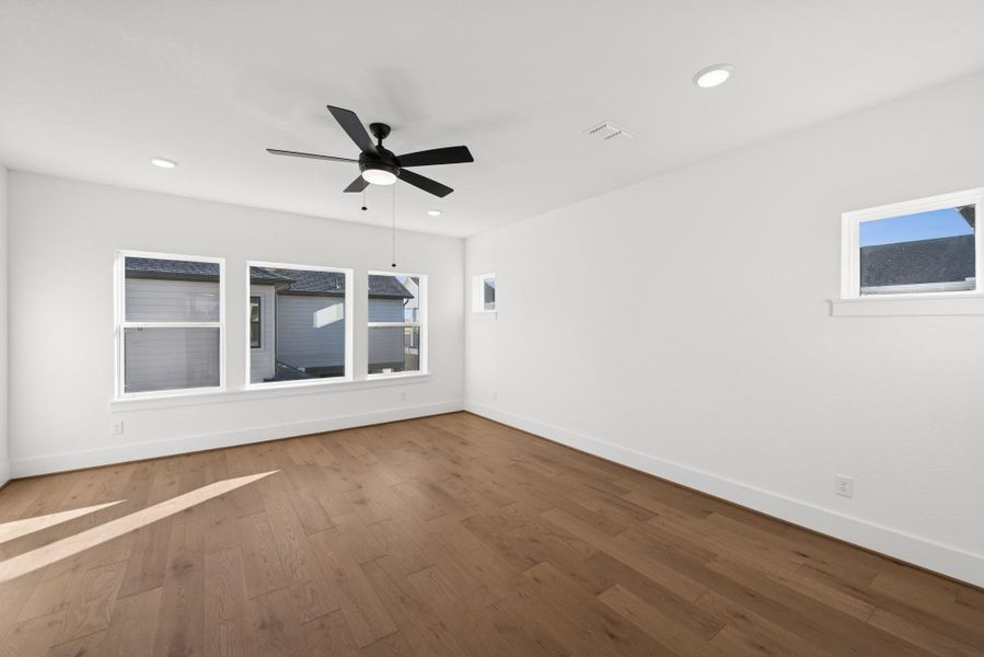 Spacious, unfurnished interior of a new home in Easthaven at Bridgeland Central - Vision Collection, Cypress (Image 21). Spacious, unfurnished interior of a new home in Easthaven at Bridgeland Central - Vision Collection, Cypress (Image 21).