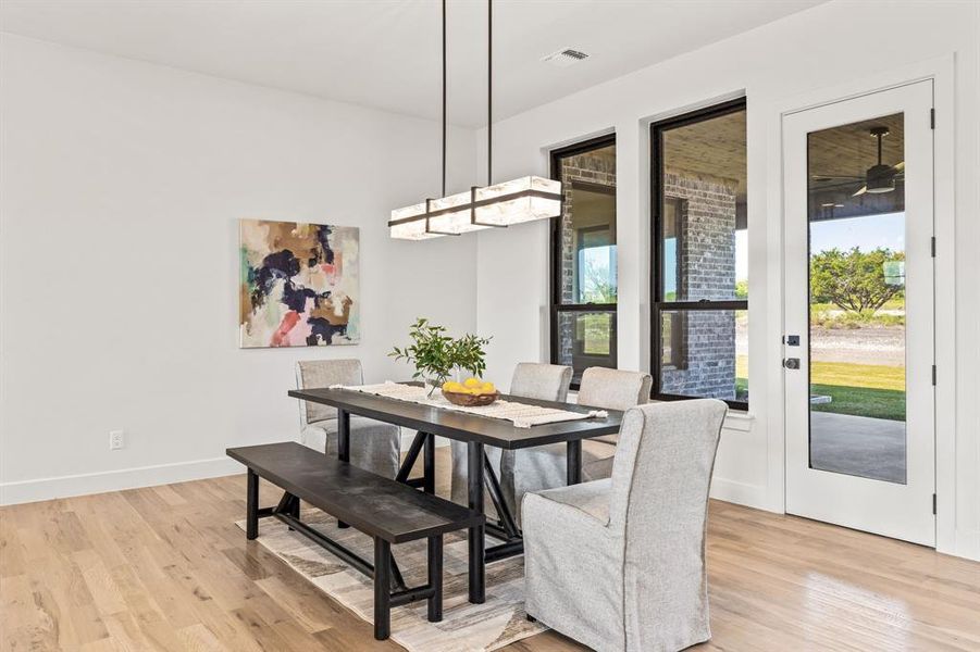 Furnished interior view inside a new home in , Aledo (Image 18).