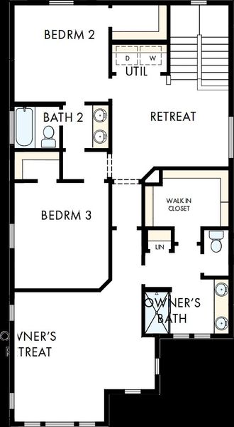 2D floor plan layout of this home in Baseline Peaks Collection, Westminster, CO (Image 3). 2D floor plan layout of this home in Baseline Peaks Collection, Westminster, CO (Image 3).