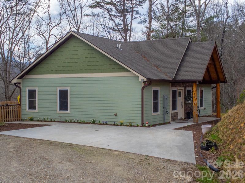 Exterior details and patio area of a home in , Bryson City (Image 38). Exterior details and patio area of a home in , Bryson City (Image 38).
