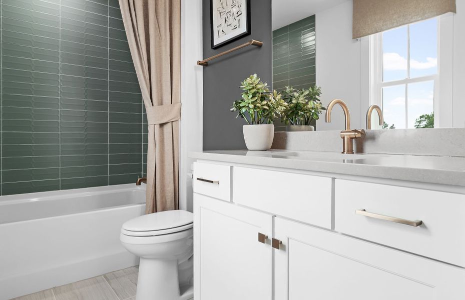 Representative furnished interior of a home built from the Newlyn by Pulte Homes in Amherst, McDonough (Image 26).