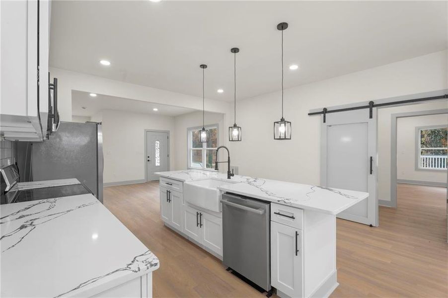 Furnished interior view inside a new home in , Atlanta (Image 15).