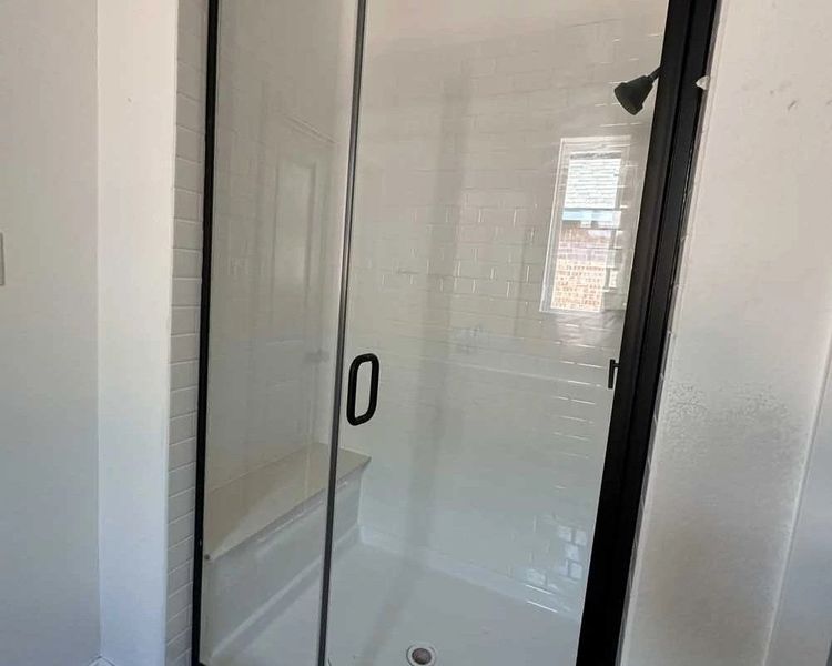 Primary Bathroom Construction Progress featuring the Harmony Collection