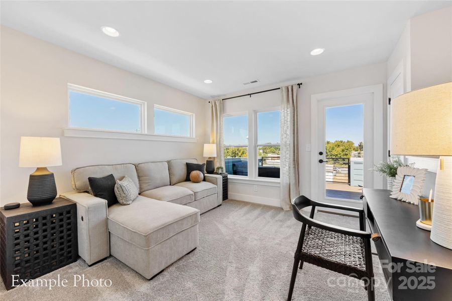 Furnished interior view inside a new home in , Charlotte (Image 21).