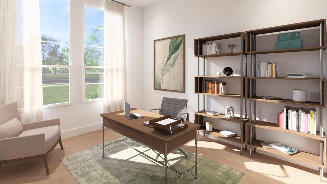 The Rainier Home Office Virtually Staged The Rainier Home Office Virtually Staged