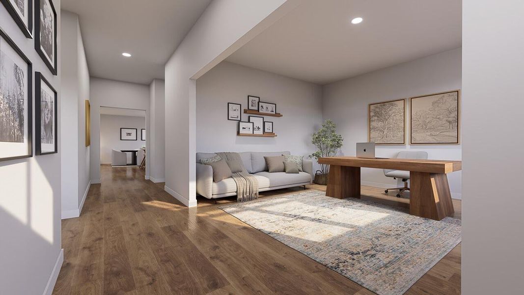 Furnished interior view inside a new home in The Cove at Mallard Crossing, Summerville (Image 3).