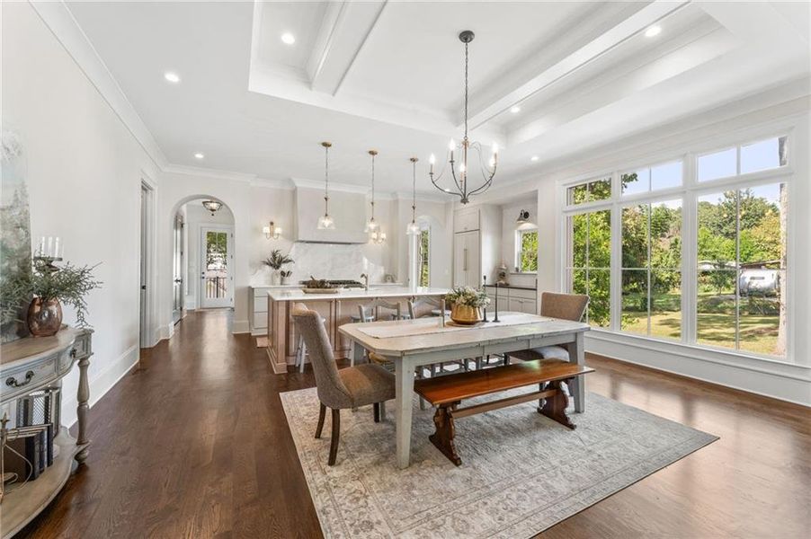 Furnished interior view inside a new home in , Marietta (Image 13).