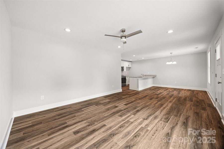 Entire home is lined with LVP flooring