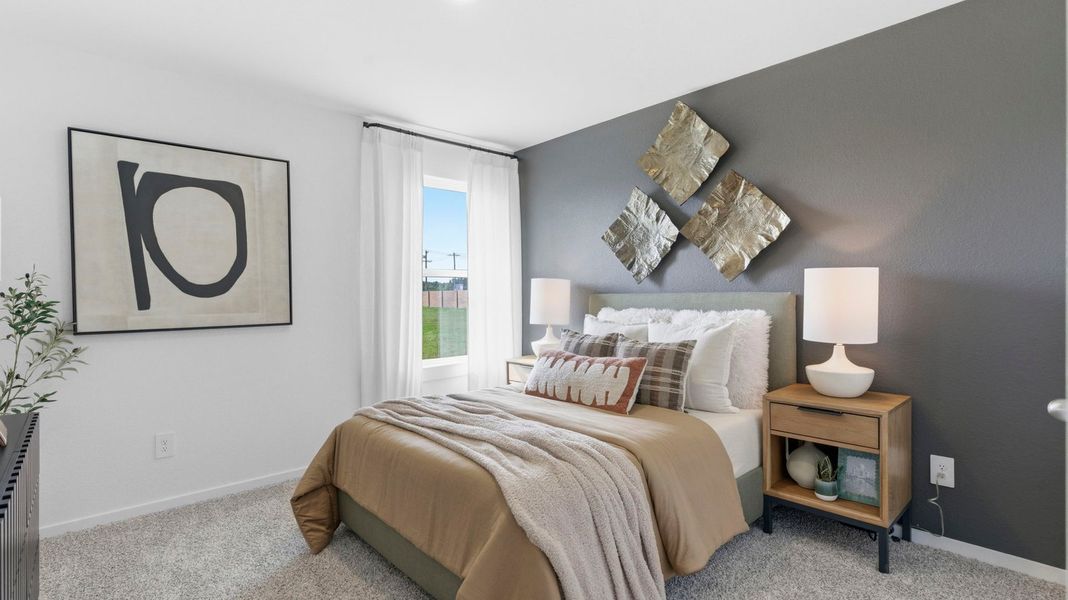 Furnished interior view inside a new home in Westland Ranch 50' Homesites, League City (Image 16).