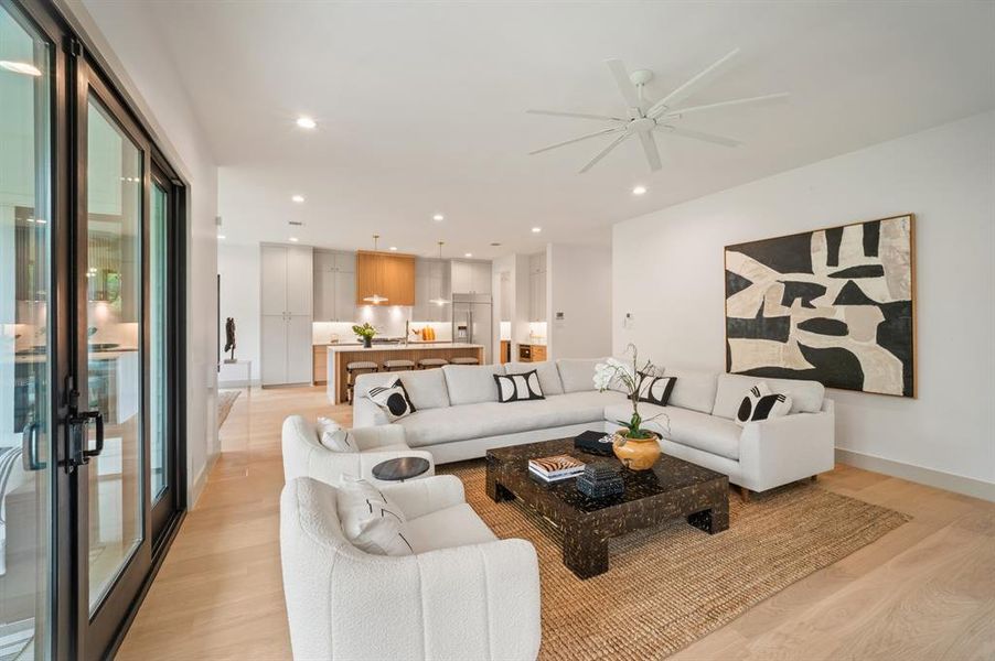Furnished interior view inside a new home in , Dallas (Image 19).
