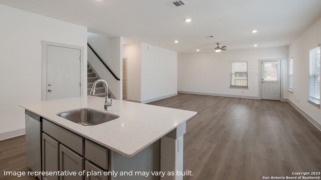 Furnished interior view inside a new home in Riverstone at Westpointe, San Antonio (Image 7).