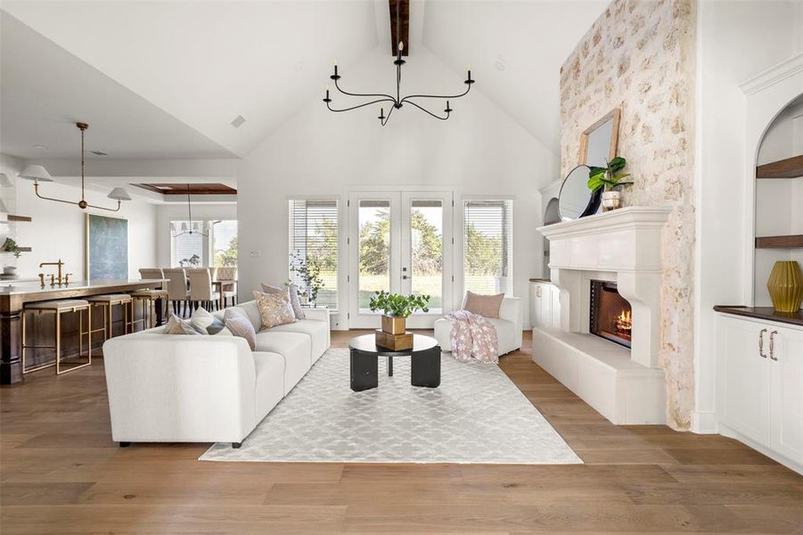 Furnished interior view inside a new home in , Waxahachie (Image 32).