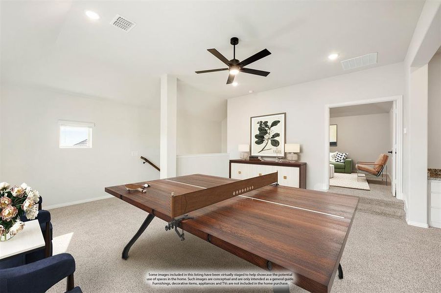 Furnished interior view inside a new home in Coyote Crossing, Godley (Image 15).