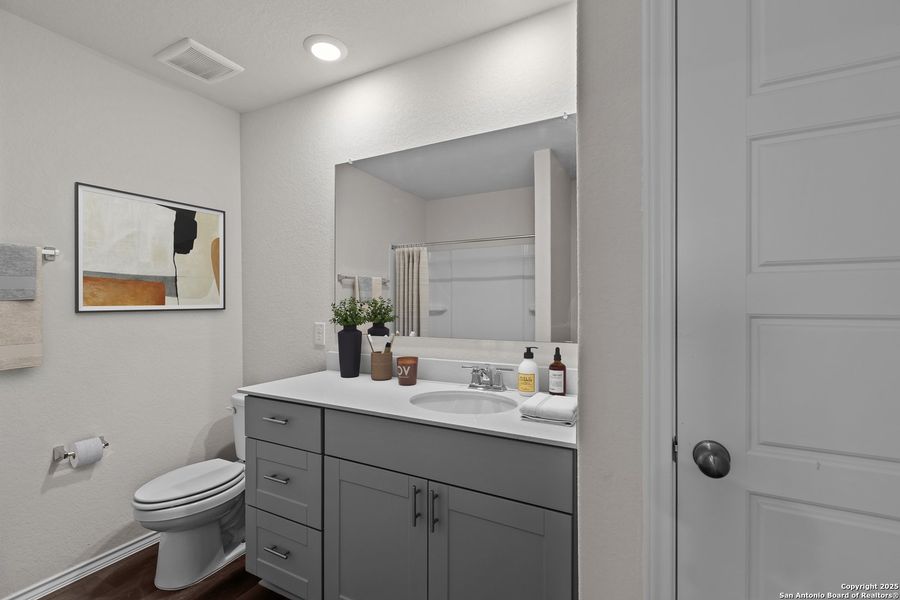 Furnished interior view inside a new home in , San Antonio (Image 2).