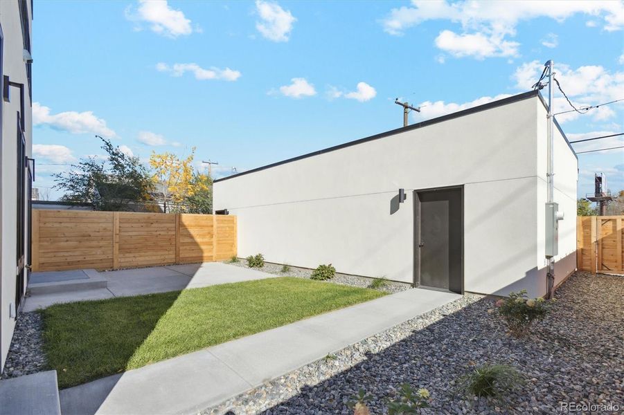 Exterior details and patio area of a home in , Denver (Image 25).