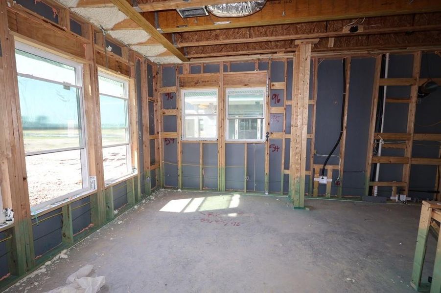 Spacious, unfurnished interior of a new home in Easthaven at Bridgeland Central - Vision Collection, Cypress (Image 4). Spacious, unfurnished interior of a new home in Easthaven at Bridgeland Central - Vision Collection, Cypress (Image 4).