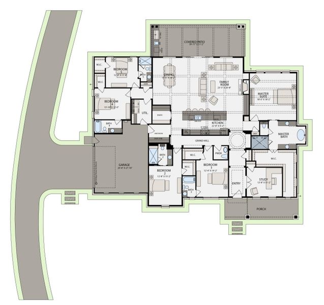 2D floor plan layout of this home in , Georgetown, TX (Image 2). 2D floor plan layout of this home in , Georgetown, TX (Image 2).