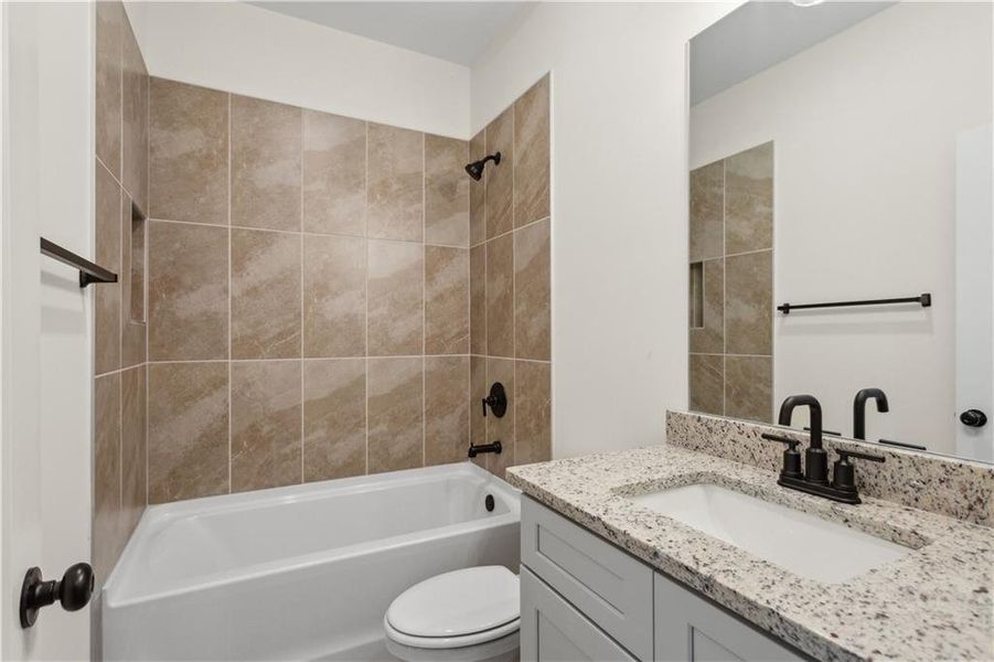 Furnished interior view inside a new home in , Atlanta (Image 13). Furnished interior view inside a new home in , Atlanta (Image 13).