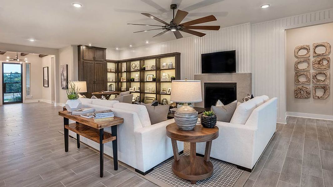Representative furnished interior of a home built from the Calabash by Taylor Morrison in Easton Park 60s, Austin (Image 13).