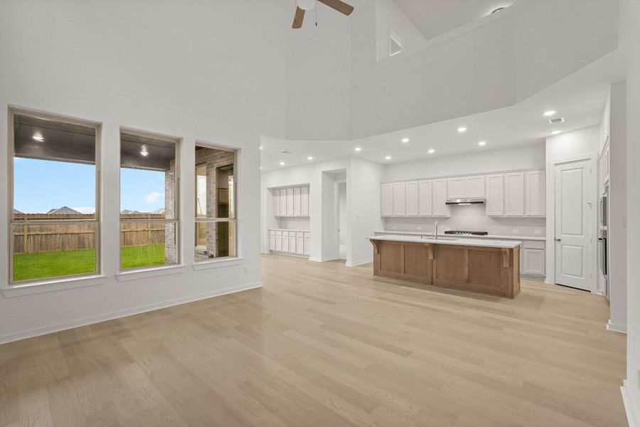 Family Room, Dining Room and Kitchen Family Room, Dining Room and Kitchen