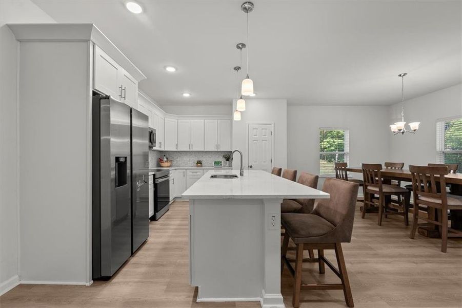 Furnished interior view inside a new home in , Hampton (Image 12).