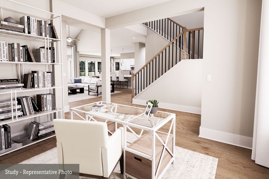 Representative furnished interior of a home built from the The Denali by David Weekley Homes in The Woodlands Hills 70’, Willis (Image 5). Representative furnished interior of a home built from the The Denali by David Weekley Homes in The Woodlands Hills 70’, Willis (Image 5).