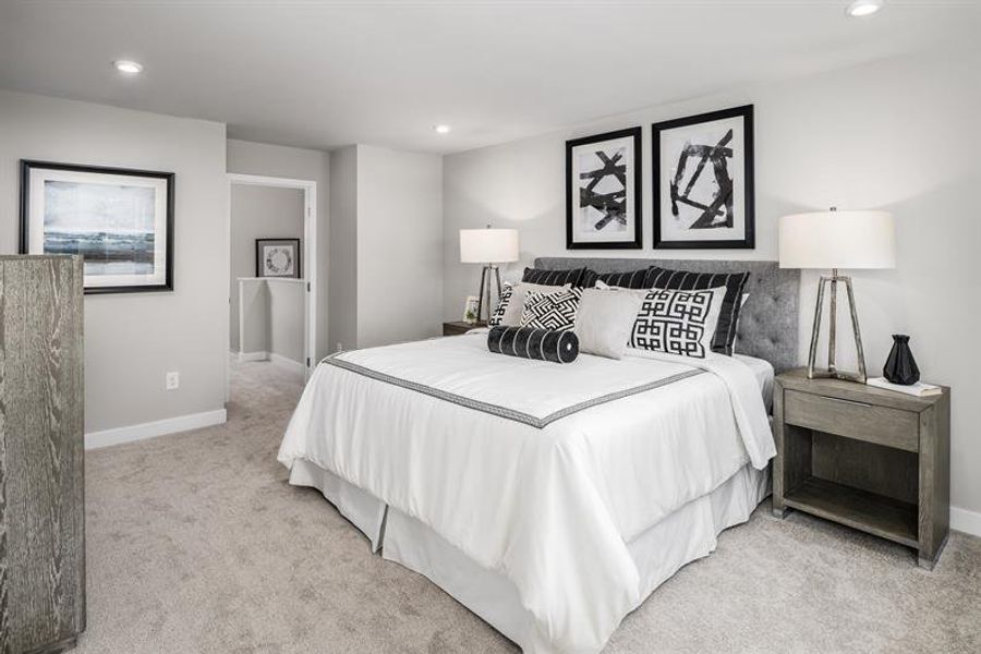 Representative furnished interior of a home built from the Odessa by Ryan Homes in Cedarside Townhomes at Dry Creek, Goodlettsville (Image 25).