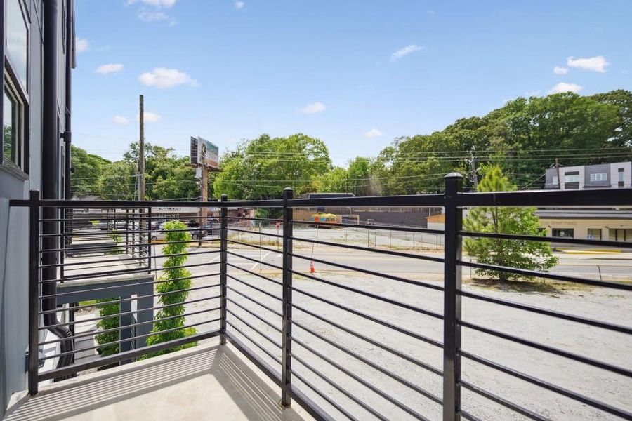 Exterior details and patio area of a home in Arlo Modern, Atlanta (Image 3).