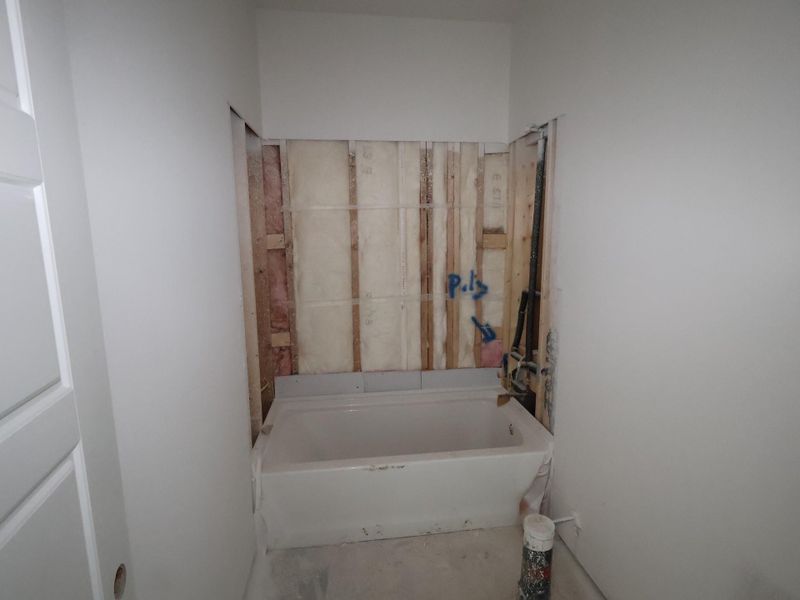 In-progress construction of a new home in Lago Mar, Santa Fe, TX (Image 18).