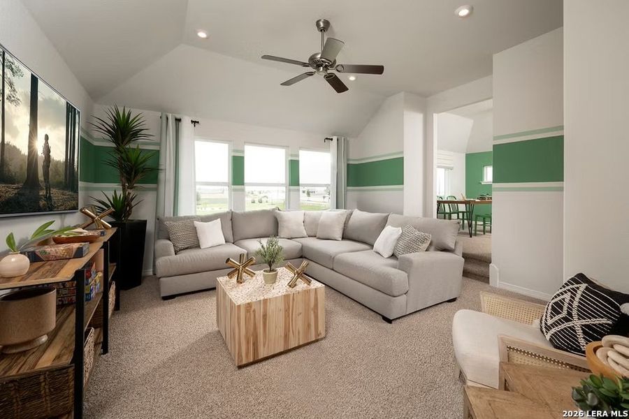 Furnished interior view inside a new home in The Parklands, Schertz (Image 11).