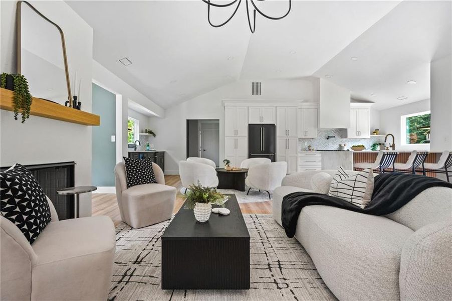 Furnished interior view inside a new home in , Alpharetta (Image 62).