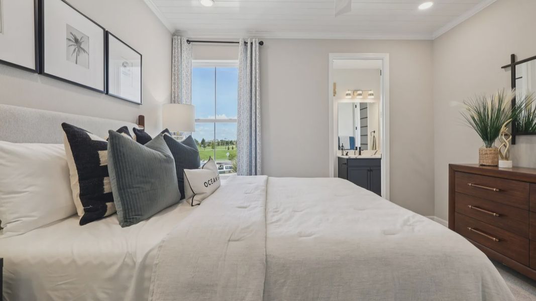 Furnished interior view inside a new home in Isla Mirada, San Antonio (Image 35).