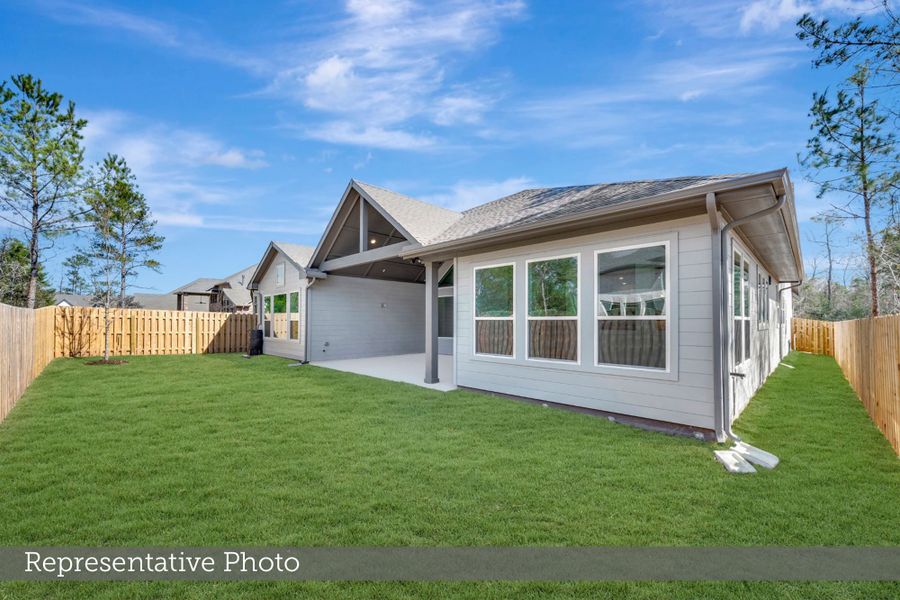 Exterior details and patio area of a home in COLTON - Parkview Collection, Montgomery (Image 3).