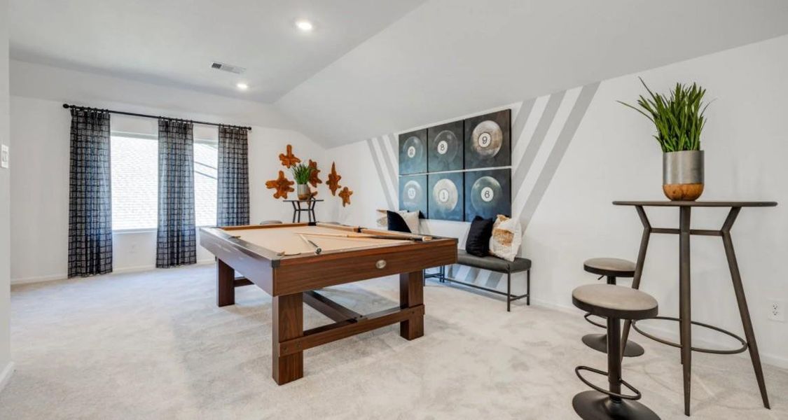 Furnished interior view inside a new home in Samara, League City (Image 11).