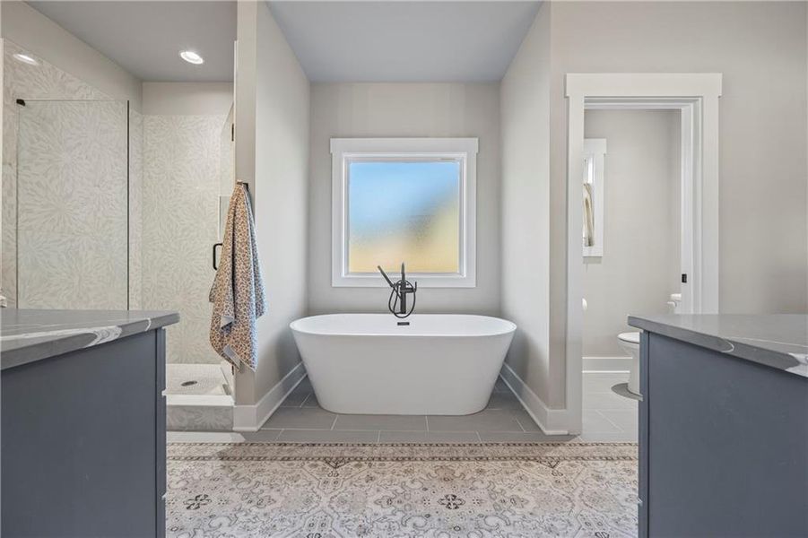 Furnished interior view inside a new home in , Monroe (Image 13).