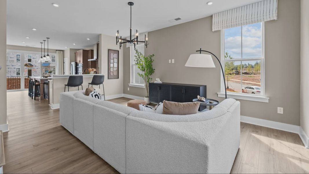The Landon by DRB Homes in Greenway Overlook Charlotte NC - Living Space The Landon by DRB Homes in Greenway Overlook Charlotte NC - Living Space