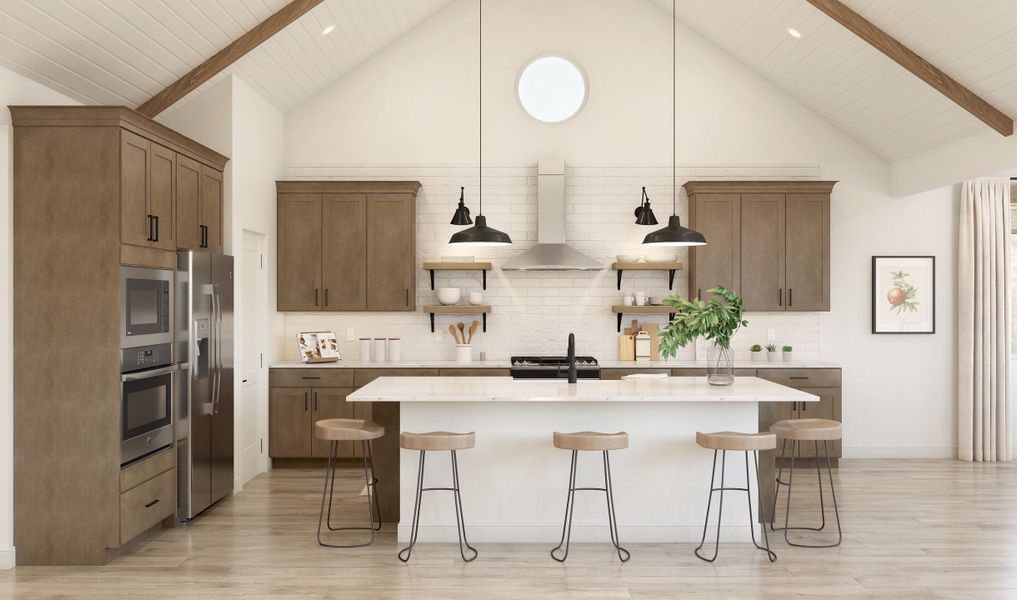 Kitchen with beautiful cabinets