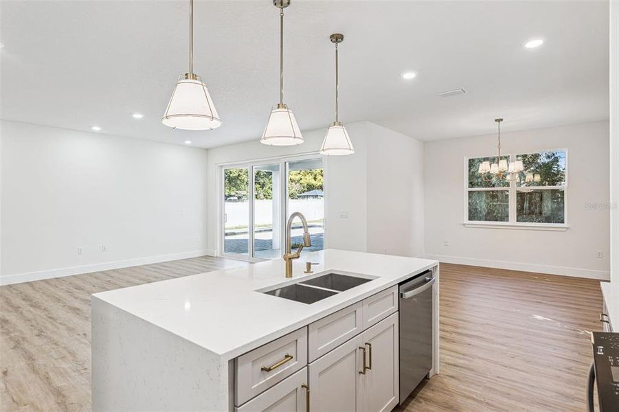 Furnished interior view inside a new home in , Belle Isle (Image 8).