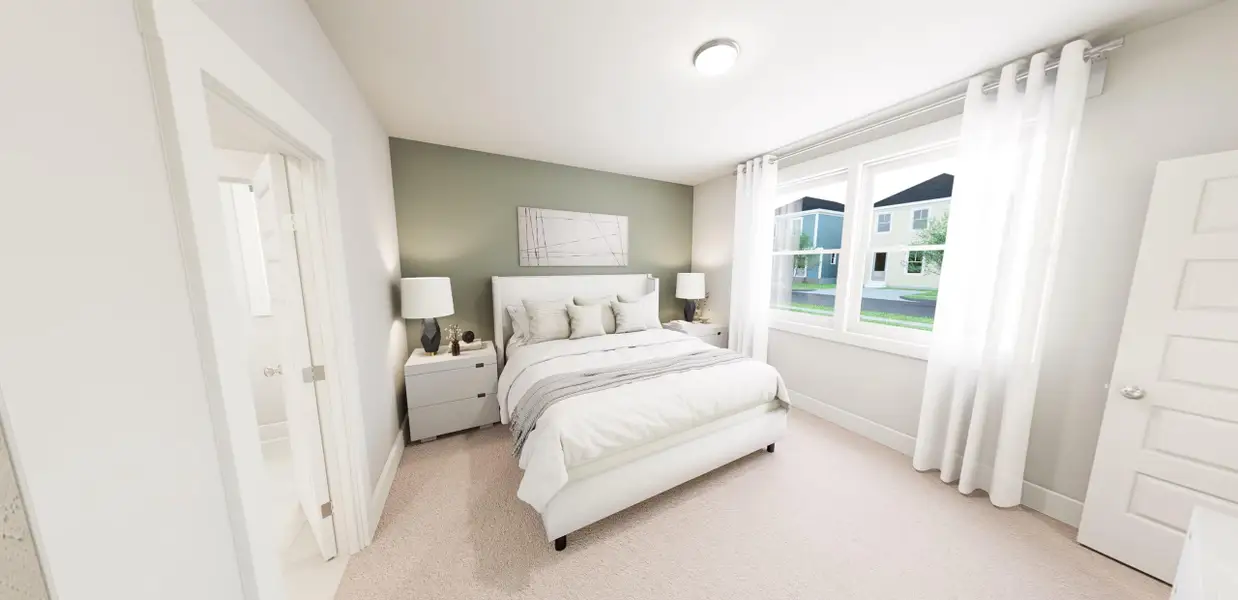 Representative furnished interior of a home built from the Warm as This by Garman Homes in Ponder, Wendell (Image 5).