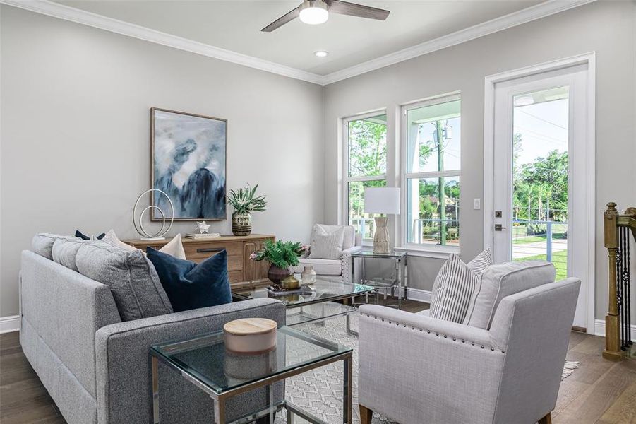 Furnished interior view inside a new home in , Tampa (Image 29). Furnished interior view inside a new home in , Tampa (Image 29).