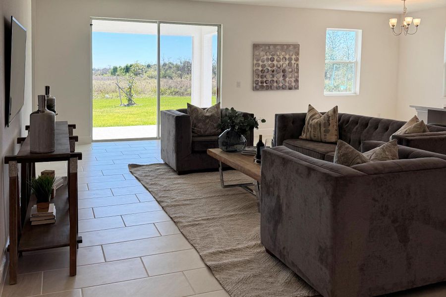 Furnished interior view inside a new home in Ridgeview, Clermont (Image 7).