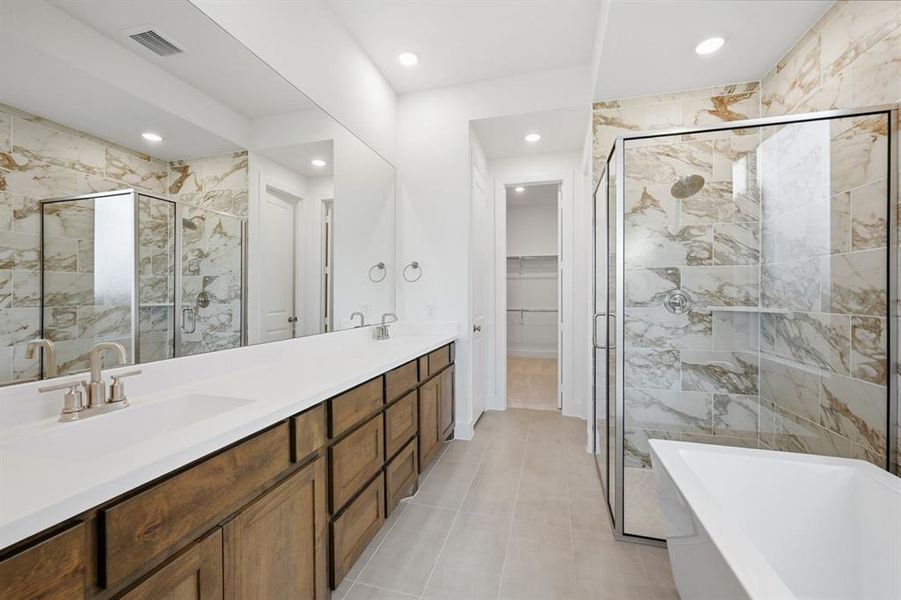 Furnished interior view inside a new home in Mantua Point: 55ft. lots, Van Alstyne (Image 6).