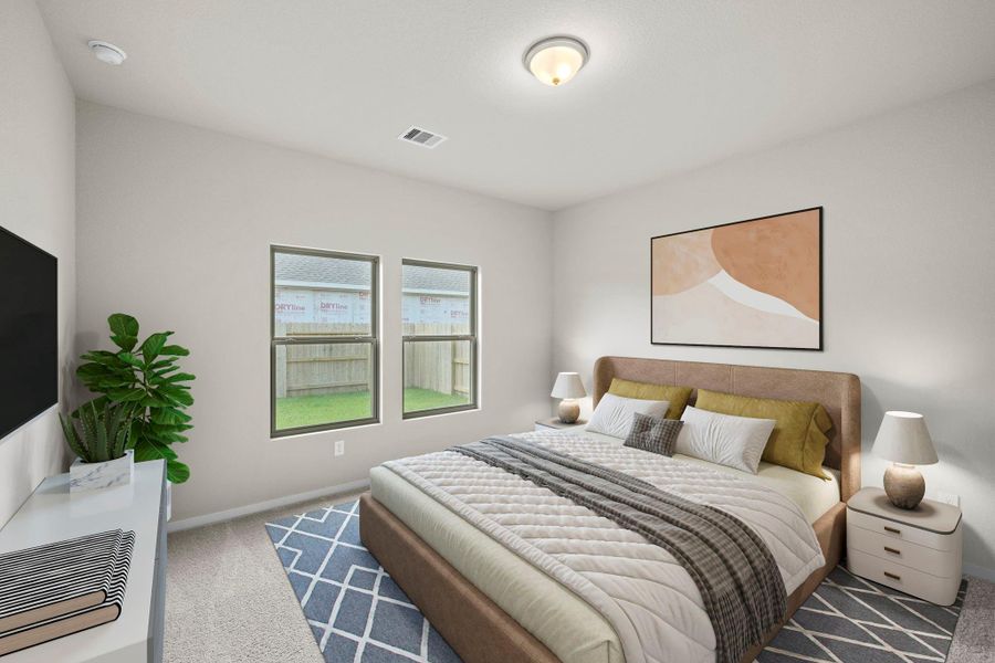 Furnished interior view inside a new home in Windrose Green, Angleton (Image 12).