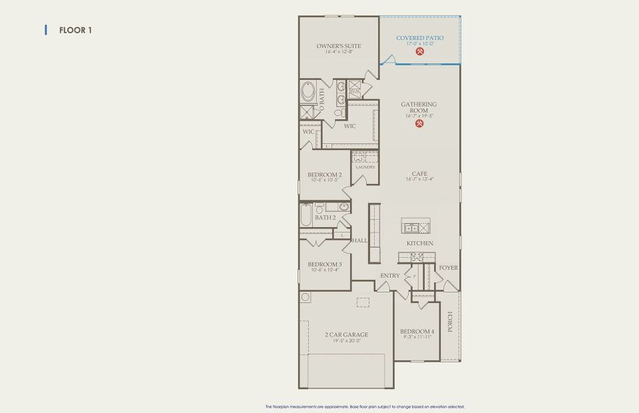 Chatfield Floor Plan, Quick Move-In Home, Floor 1